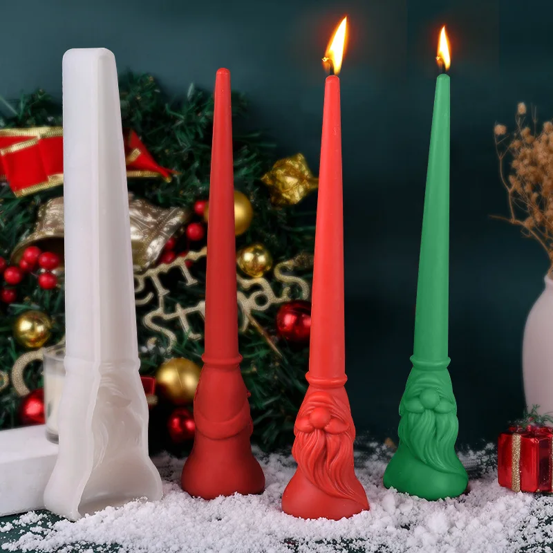 

Christmas Long Scented Candle Silicone Mold DIY Christmas Atmosphere Decoration Diffuser Stone Epoxy Resin Molds Candle Making