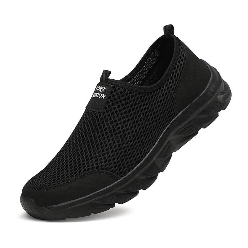 

Lightweight Men Shoes Breathable Slip on Male Casual Sneakers Anti-slip Men's Flats Outdoor Walking Shoes Size 39-46