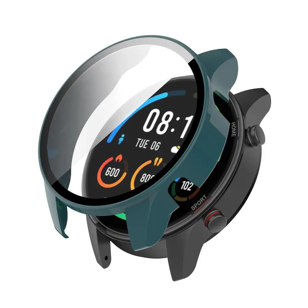Casing pelindung baru + pelindung layar anti gores, pelindung layar anti gores PC Film untuk Xiaomi Watch warna olahraga