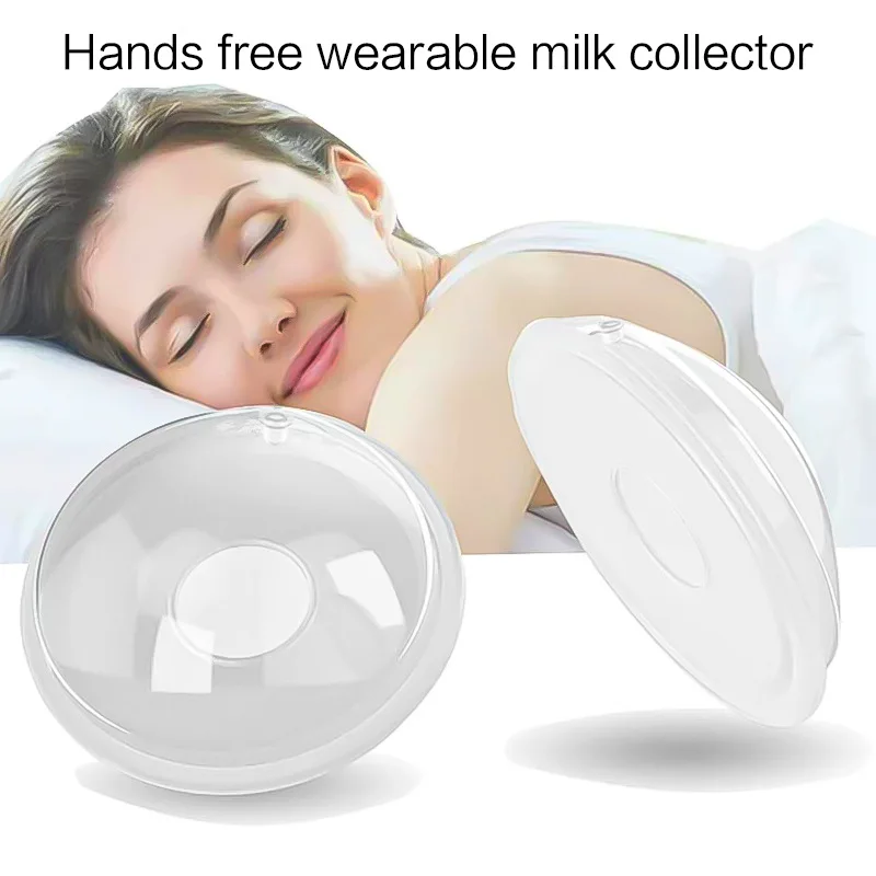 2pc Breast Milk Collection Cups Reusable Breast Milk Shells Catcher Protect Sore Nipples for Breastfeeding Wearable Nursing Cups