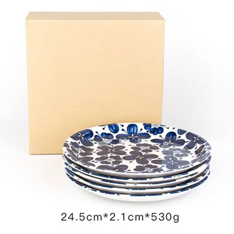 Japanese-style ceramic tableware dinner plate ceramic underglaze color household