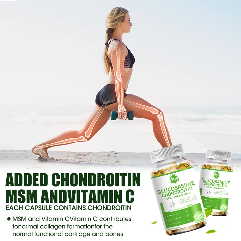 Minch Glucosamine Capsules with Chondroitin Joint Mobilization Helps Joint Mobility Joint Support For Adults 2300mg Supplement