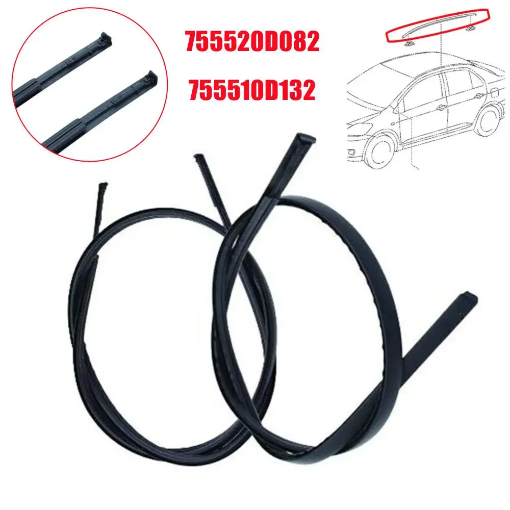 For Toyota Yaris Hatchback 2014-2018 755520D082 755510D132 Pair Left Right Side Car Roof Drip Finish Moulding Seal Strips Trim