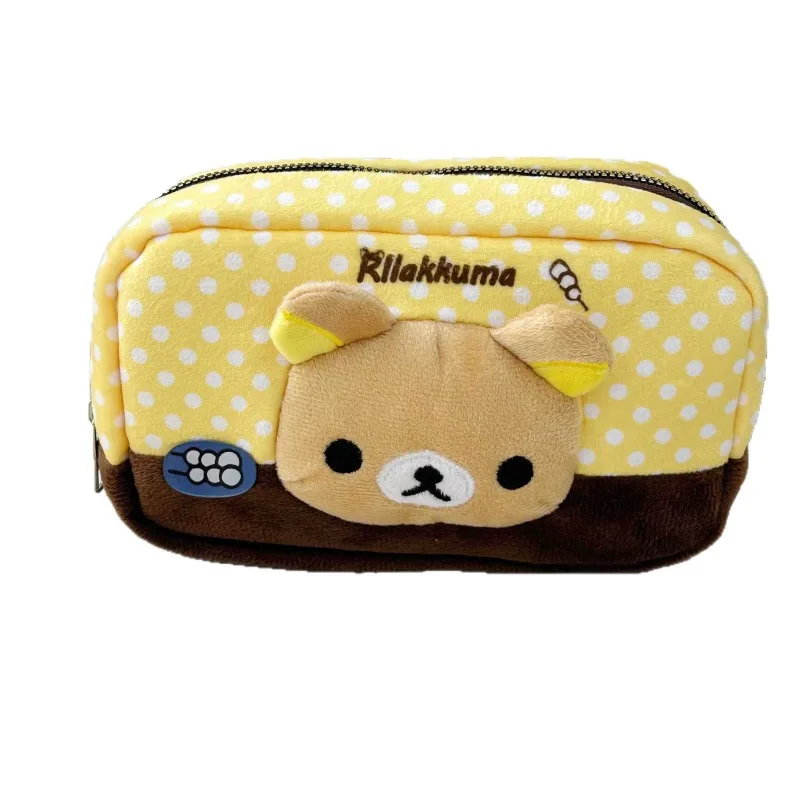 

Hot Rilakkumas Big Head Pencil Case Cute Anime Japanese Style Stationery Organizer Cosmetic Storage Bag for School Office