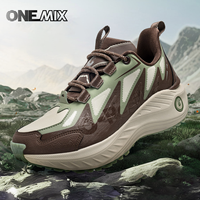 ONEMIX Men Autumn Winter Casual Shoes Anti-slip And Wear-resistant Hiking Shoes Featuring a Soft And Elastic Shock Absorption