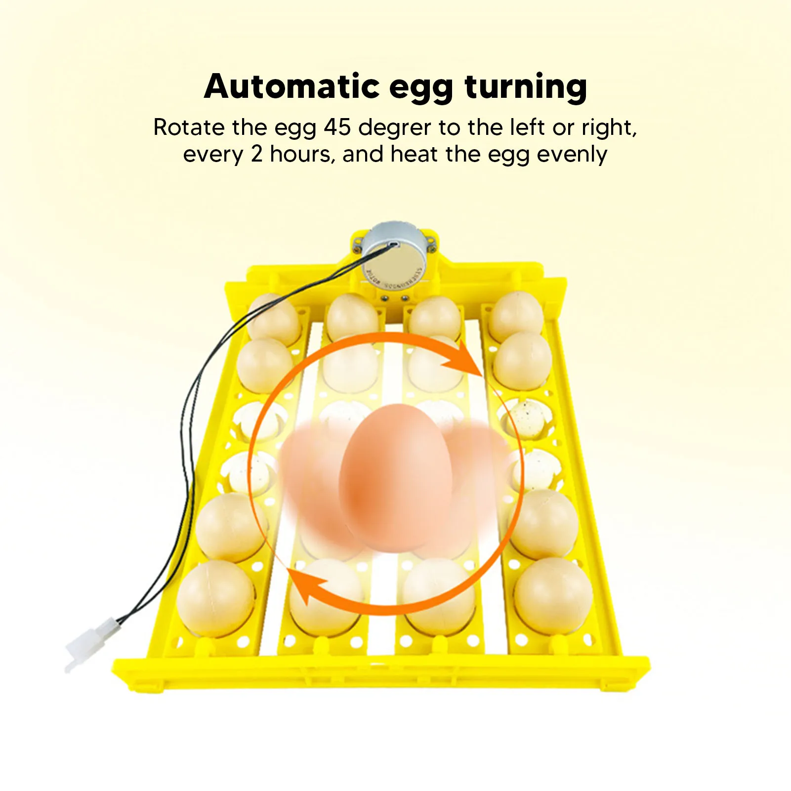24개 계란 용량 플립 에그 트레이 가정용 소형 인큐베이터 액세서리