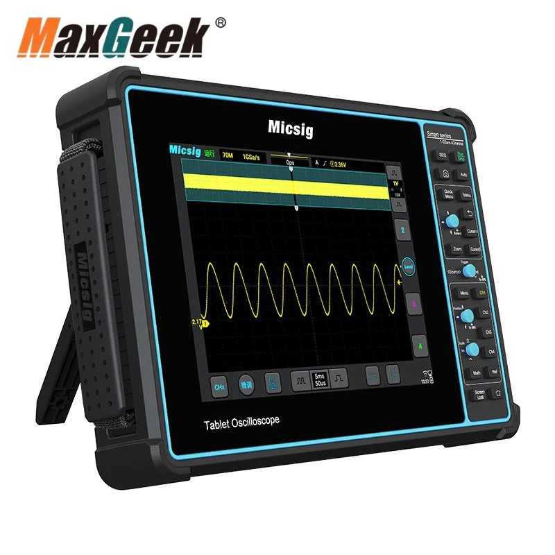 

Maxgeek Micsig STO2002 200 МГц 1 Гвыб/с планшетный осциллограф 2-канальный цифровой осциллограф с 6 декодированами