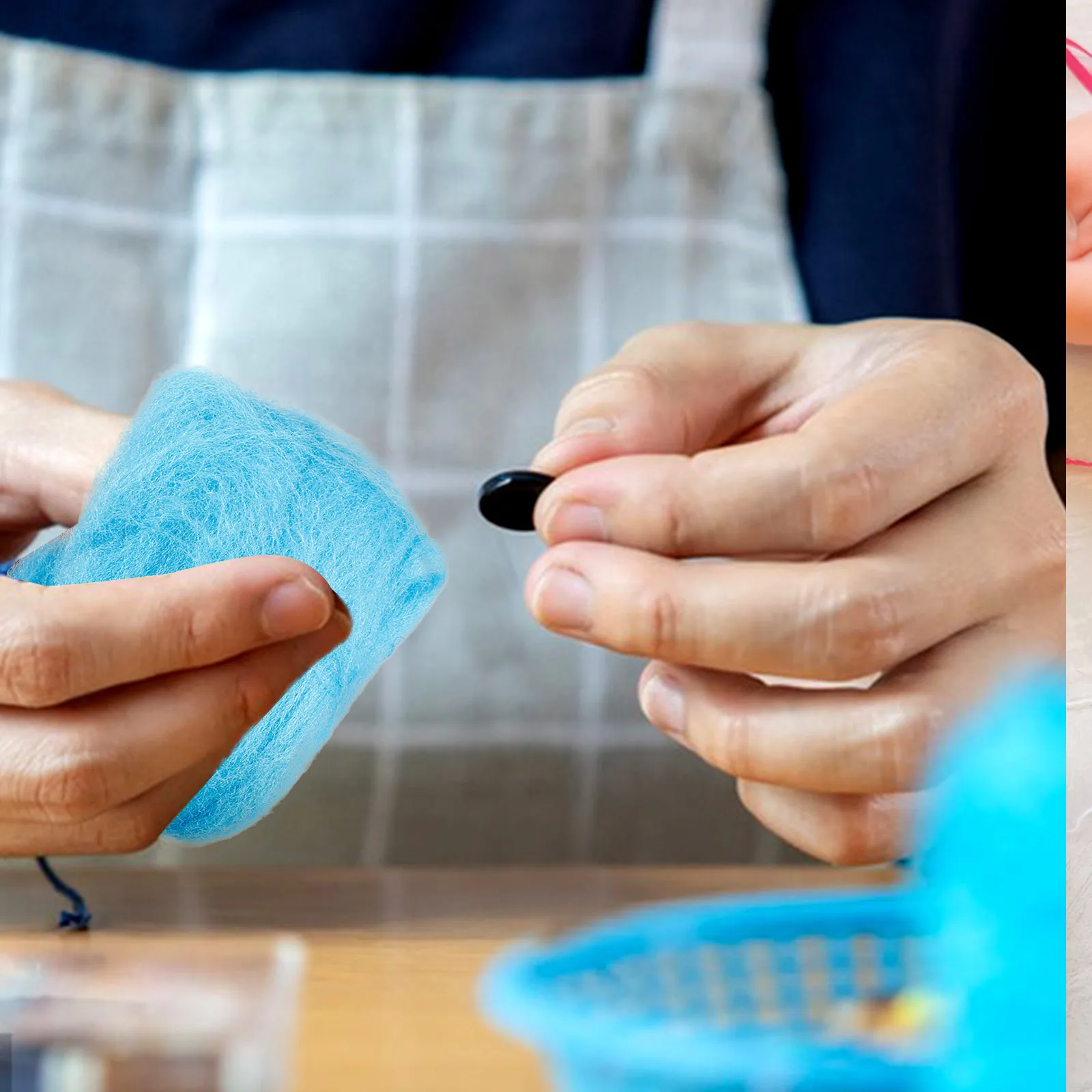 

36 Colors Felting Wool Tops DIY Craft Kit for Hats Bags Gifts Portable Needle Felting Supplies Tools Wool Painting Jewelry