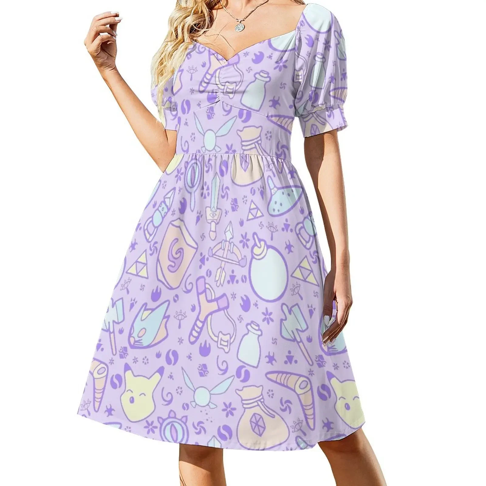 

Zelda Doodlez (Purple Pastel ver.) Dress dresses ladies 2024 summer women clothes Women long dress women's elegant loose dresses