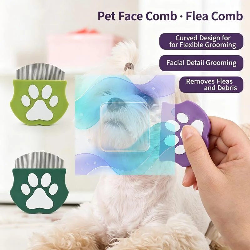 Pet Flea Comb Durable ABS Material Mini Grooming Brush Tight Teeth Hair Remover for Cat Dog Home Care