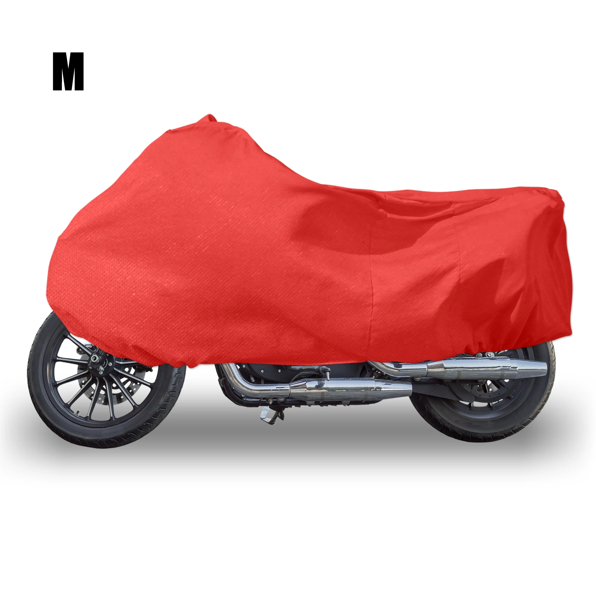 X Autohaux M L XXL XXXL XXXXL Motorcycle Cover Stretch Elastic Indoor Universal Durable Sun Snow Protector Cover Fits 160-260 CM