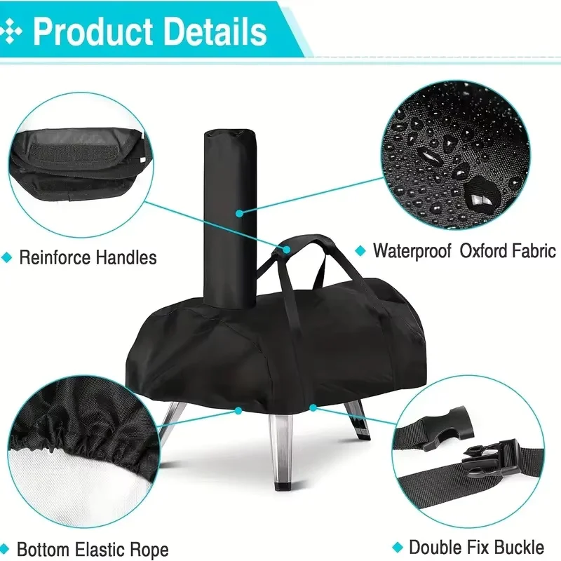 غطاء غبار فرن البيتزا المحمول Karu12 /16Pizza غطاء خبز البيتزا