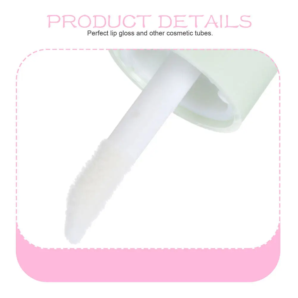 8 botellas de brillo labial transparentes, envases vacíos para brillo labial DIY, bálsamo labial, colorete líquido, artículos de viaje