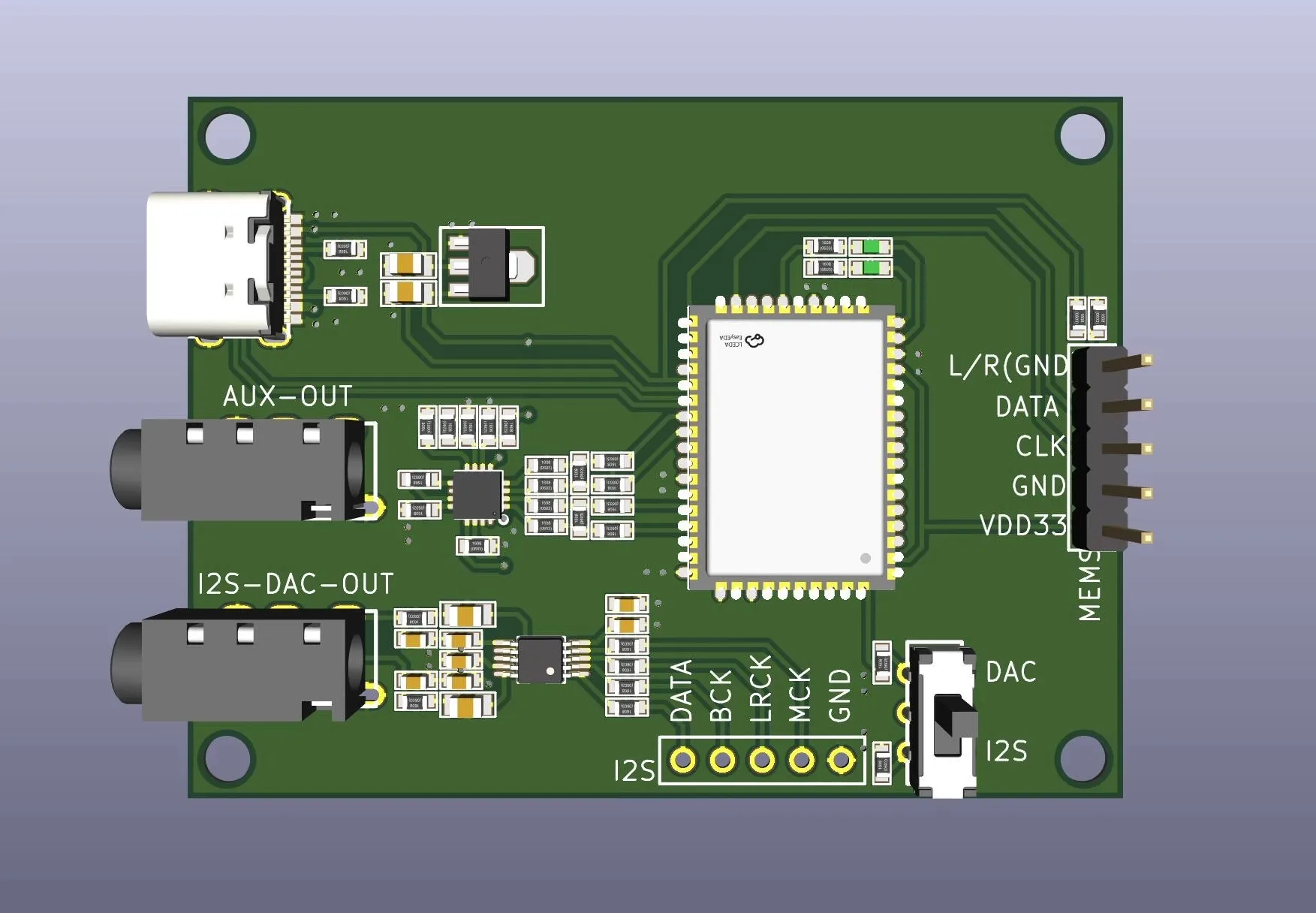 PDM MEMS mikrofon Digital Headset Decoding mikrofon silikon untuk I2S PCM Analog Output DAC modul