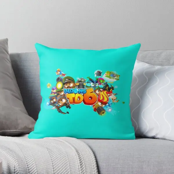 

Bloons Td 6 For Kids Printing Throw Pillow Cover Fashion Wedding Square Soft Cushion Bedroom Pillows not include One Side