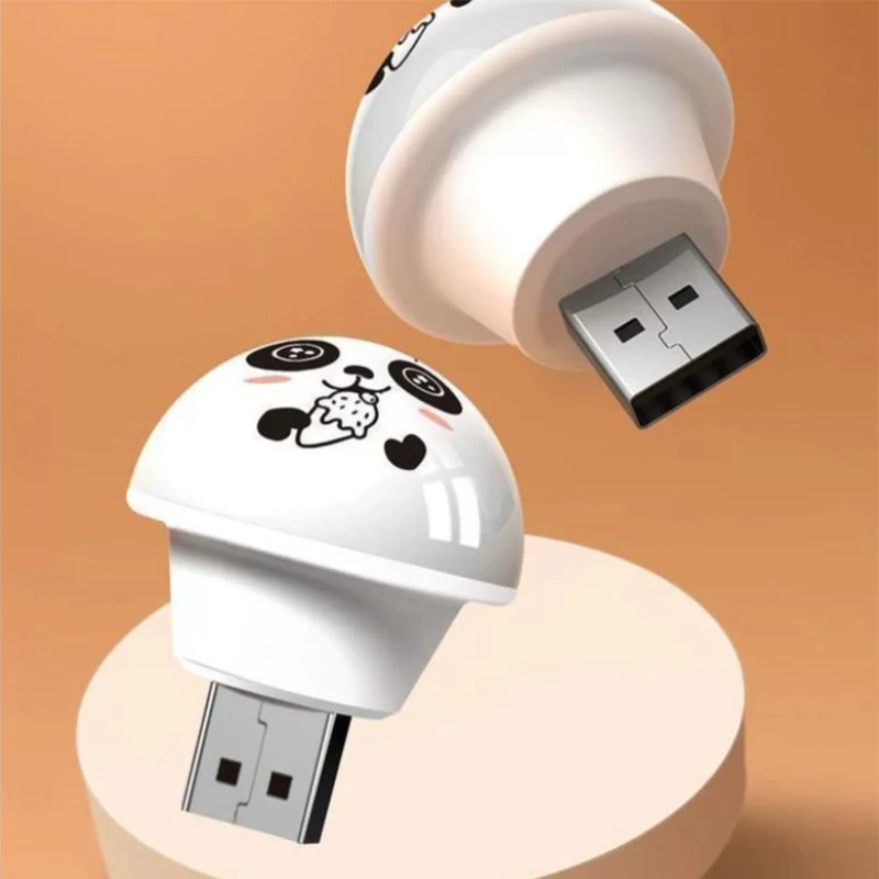 

USB Panda Artificial Smart Voice Controlled Night Light LED Light Plug-in Bedsides Lamp Indoor Bedroom Living Room Sleep Lights