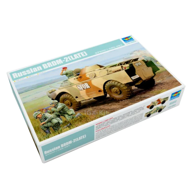 

Trumpeter 05512 1/35, русский BRDM-2, поздний разведчик, разведный автомобиль, военная пластиковая сборка, игрушка, модель для рукоделия, строительный комплект