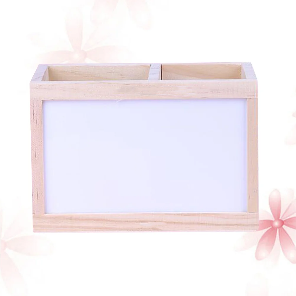 

Wooden Holder Desk Organizer Nordic Style Stationery Storage Box Office Decor Shape Diy Message