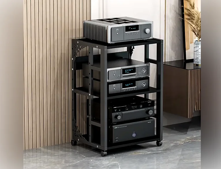 YH/Amplifier rack, multi-layer home-use adjustable spacing mobile tube amplifier stand, HIFI cabinet, speaker stand