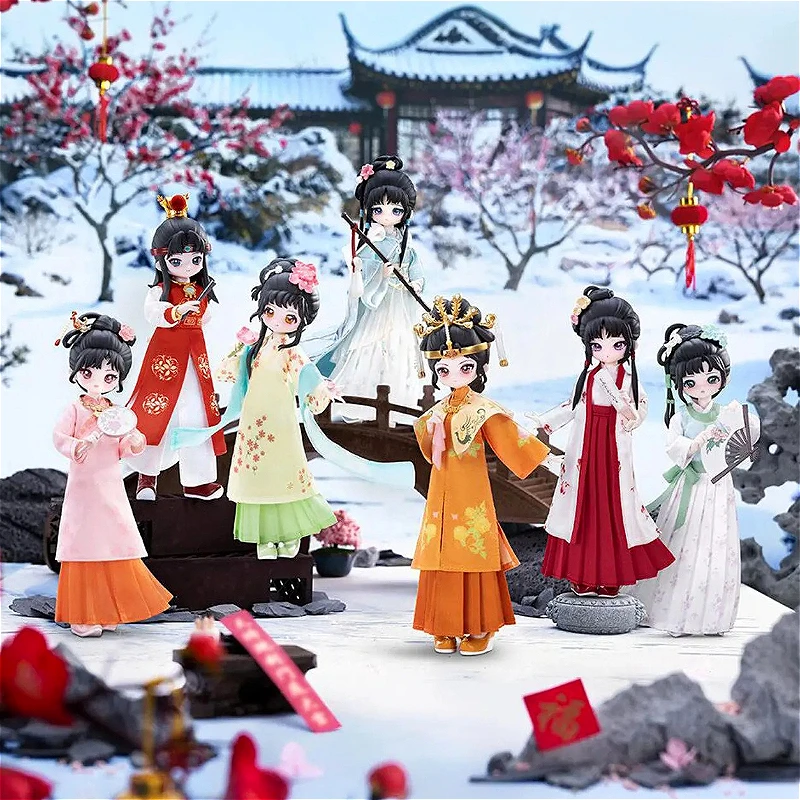 

Come4free Dream Of The Red Chamber Blind Box Cute Chinese Style Lin Daiyu BJD Articulated Action Figure Dolls Collectible Gifts