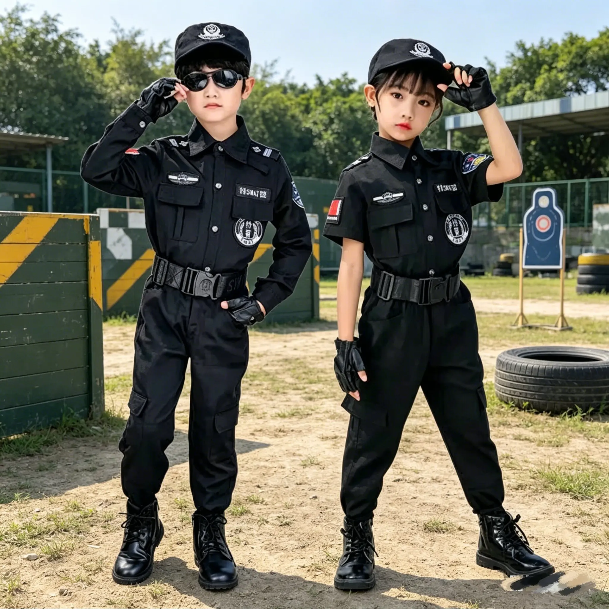 Baby Products Korea - Fantasia de policial infantil, uniforme de