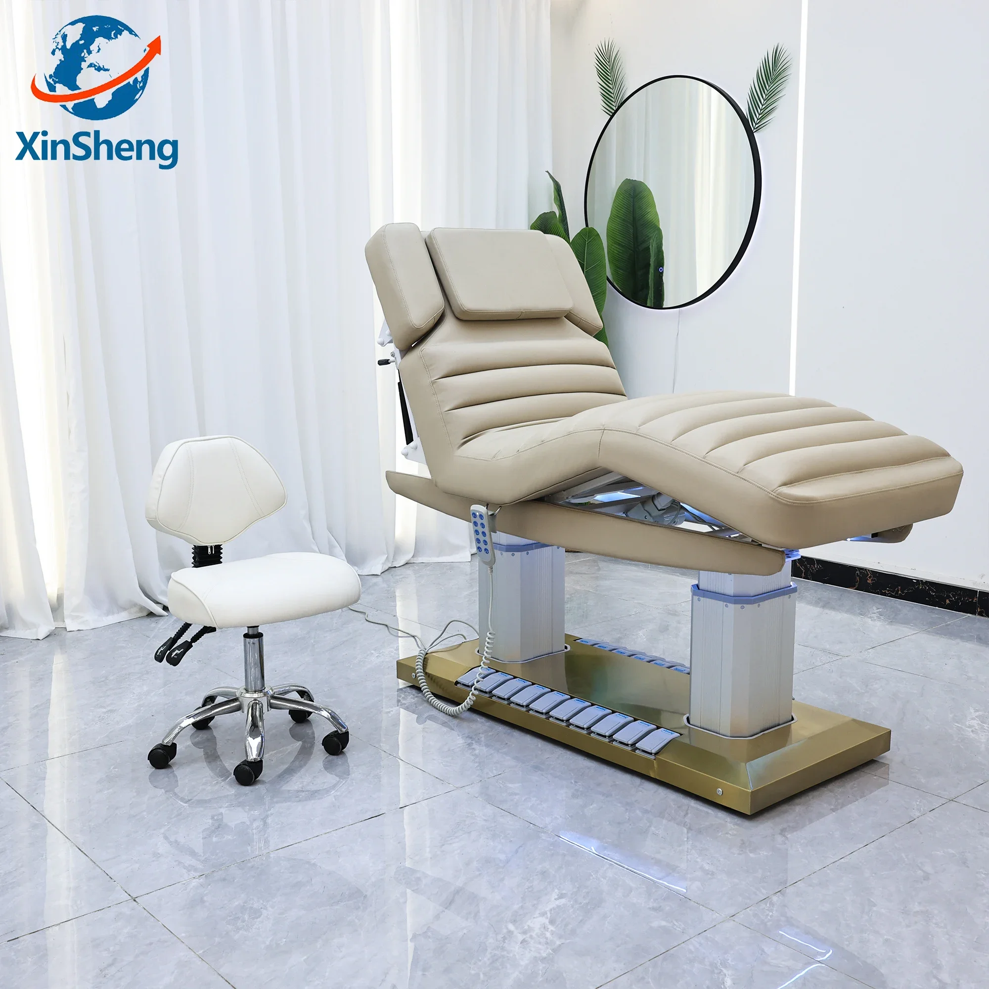 

XingSheng Electric Beauty Care Bed Facial Hydrotherapy Massage Table Salon Chair Eyelash Beds Foot Massage Chairs SPA Furniture