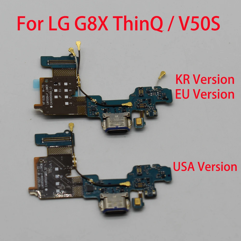 Alta calidad para LG G8X ThinQ V50S LMV510N LMG850UM tipo C puerto de carga USB conector Dock piezas de reparación de cable flexible