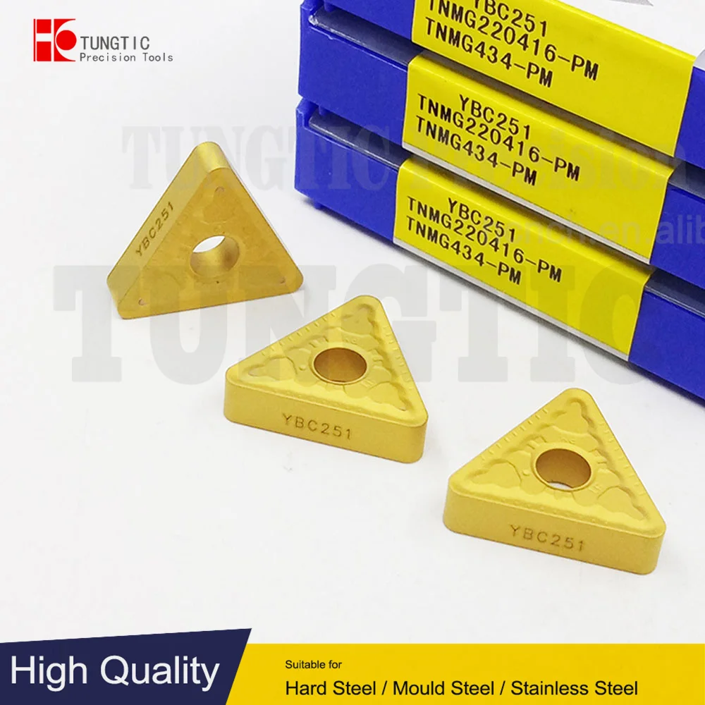 TNMG220416-PM YBC251 TNMG434-PM Turning Inserts Carbide Cutter Tools For CNC TNMG 220416-PM