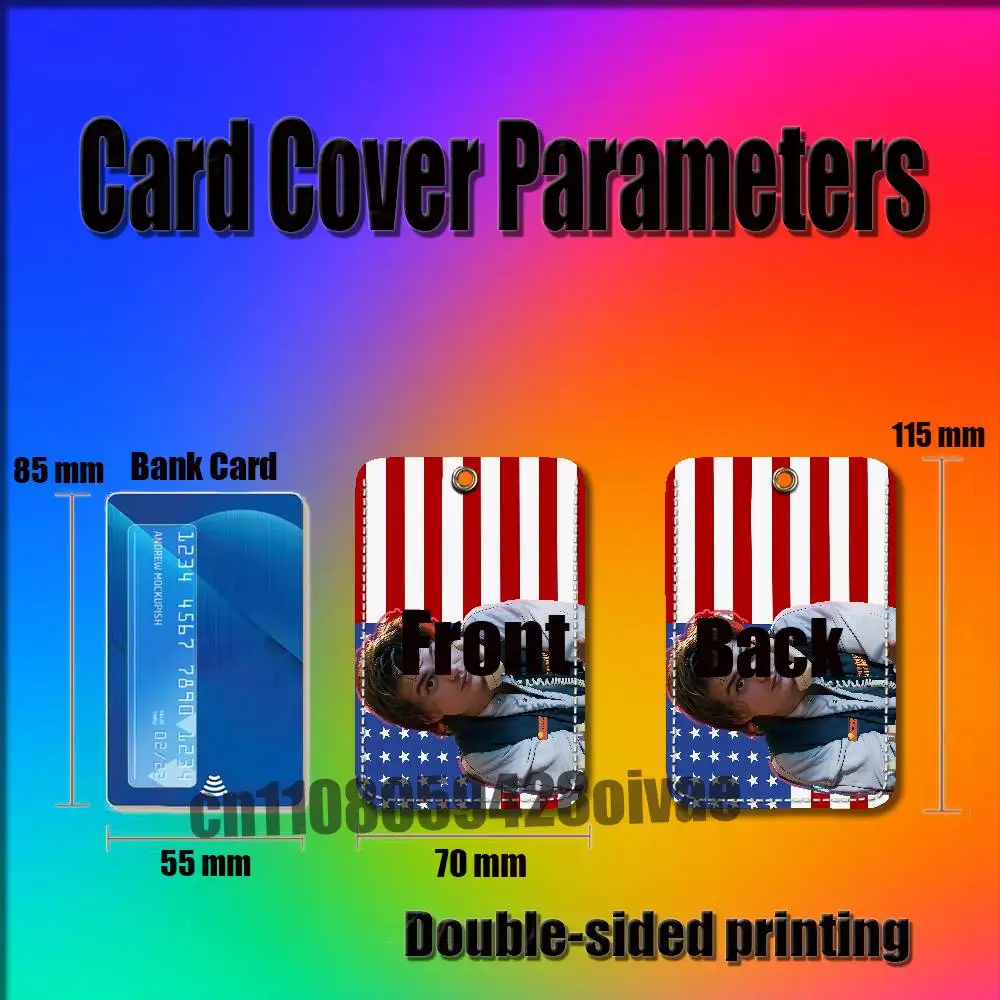 Porta Badge Decorativo con Portachiavi J-Joe Keery, Attore Americano, per Carte d'Identità, Bancarie, Autobus e Pasti