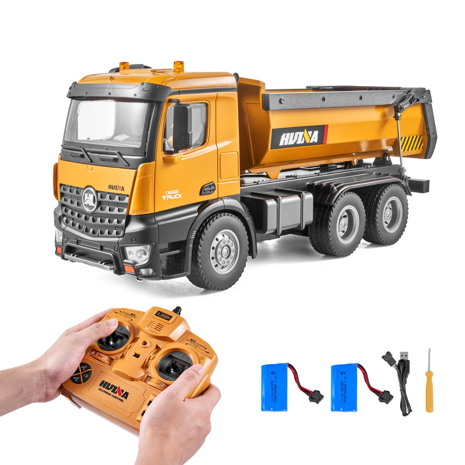 

SucceBuy RC Excavator Dumper Car Remote Control Engineering Vehicle Crawler Truck Bulldozer Toys for Boys Kids Christmas Gifts