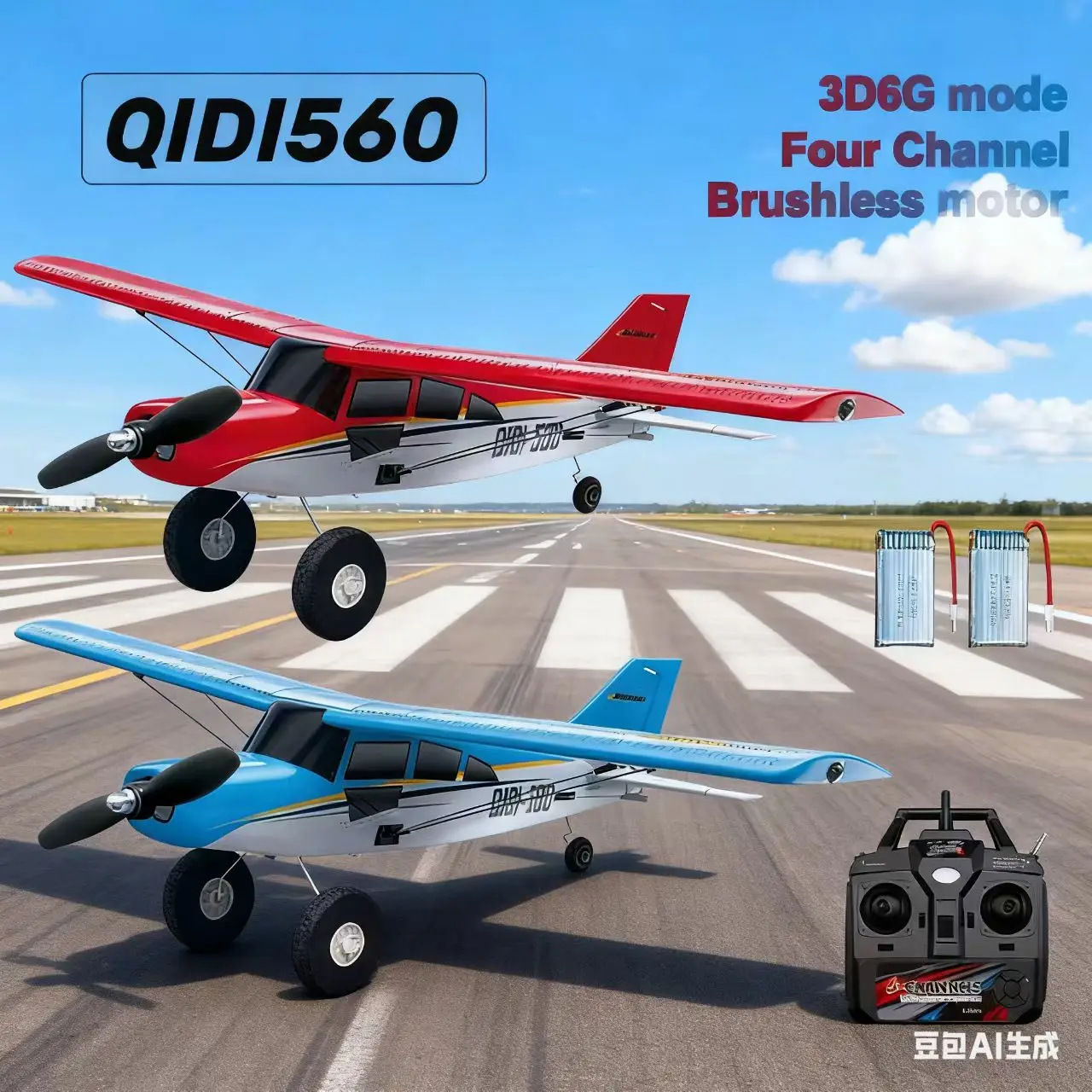 off-road remote-controlled aircraft 4-channel brushless remote-controlled aircraft fixed-wing aircraft model  cycling equipment