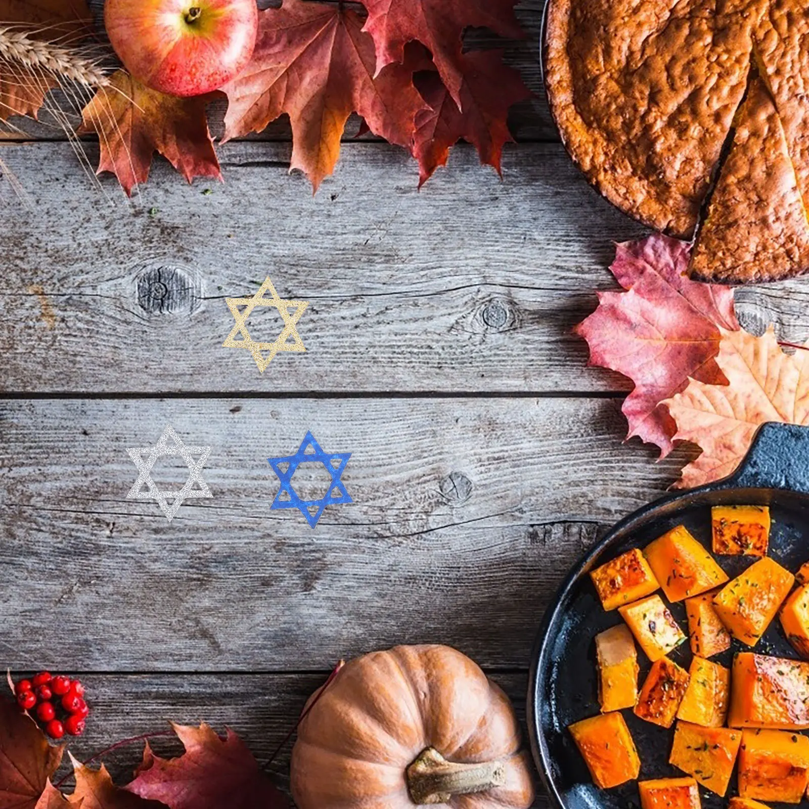 

Hanukkah Party Decorations Elegant Menorah Centerpiece Table Ornament Design Festive Holiday Gathering Supplies