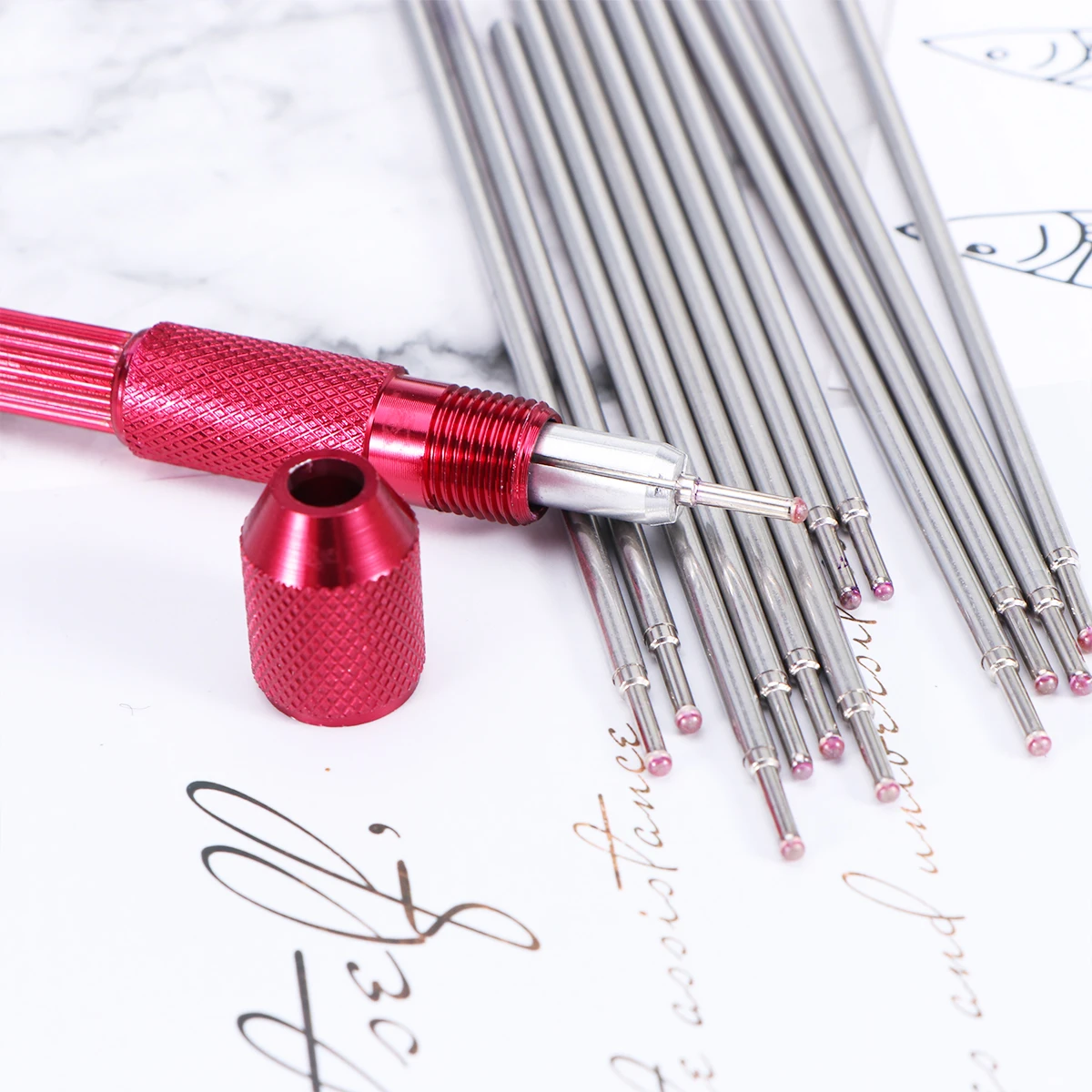 

20pcs Tattoo Skin Pen Cores Doodler Microblading Marker Supplies Fine Tip Accurate Lines Non-Toxic