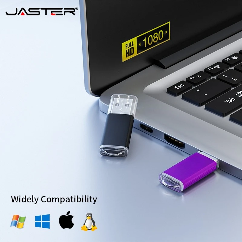 

USB Flash Drive High Speed Metal Memory Stick USB 2.0 PenDrive 64GB 32GB 16GB 8GB USB Flash Drives Key Chain Memory Disk 128GB