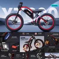 XT600/XT600DL Mountain Electric Bike 2500W Peak Power Dual Motor 52V 25AH Removable Lithium Battery 26''x4.0'' Spoke Fat Tire