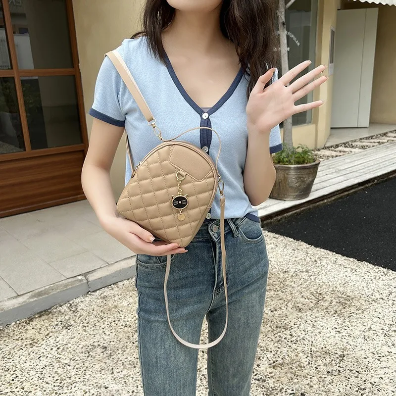 

Women Rhombus Backpack Fashion Personality School Bag Outdoor Backpack
