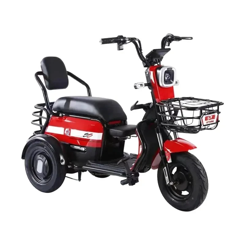 China High Quality Material Basket Left and Right Turn signal Tricycle Bicycle Electric