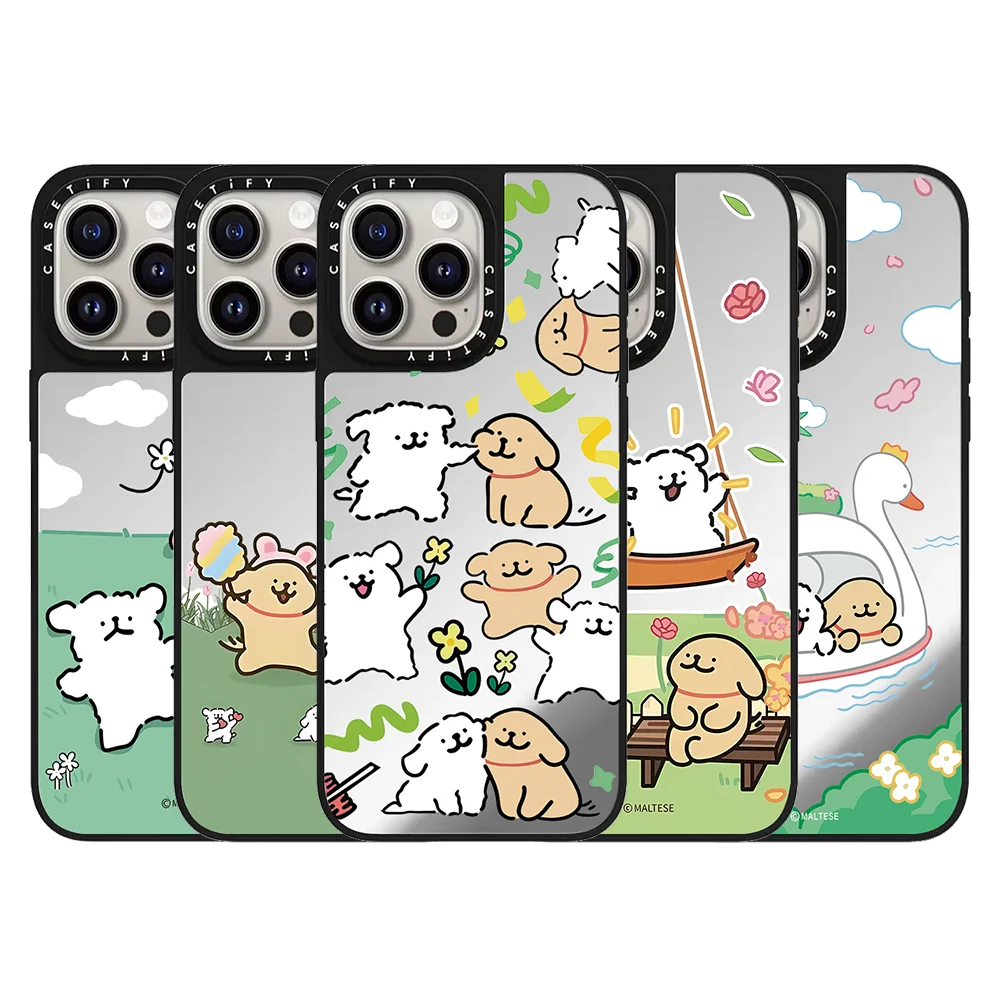 

CASETiFY MAltese Line Art Cute Dog Series Phone Case for iPhone 17 16 15 14 13 Pro Max Air Plus Magnetic Protect Cover