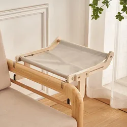 Hamaca colgante para gato, cama, estante para ventana, perca de madera, estantes de Kallax