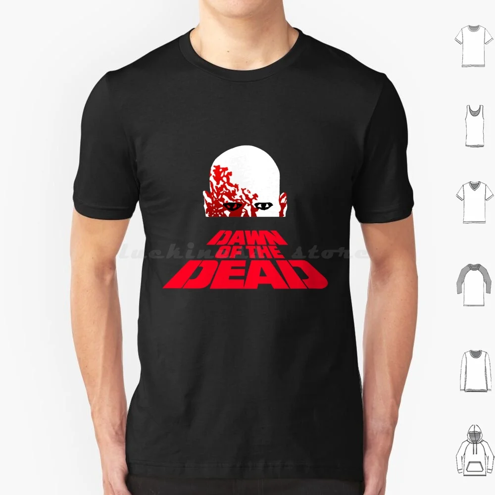 Camiseta Dawn Of The Dead 1978 talla grande 100% algodón Dawn Of The Dead Zombies películas de terror clásicas
