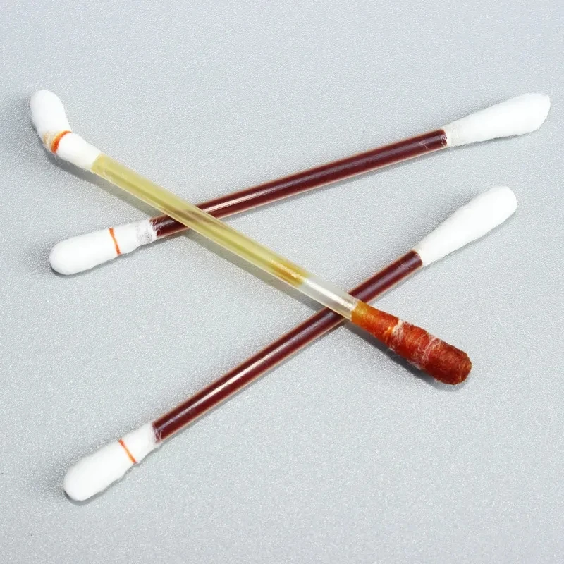 50pcs Disposable Medical Iodine Cotton Swabs Skin Disinfection Clean Alcohol Cotton Stick