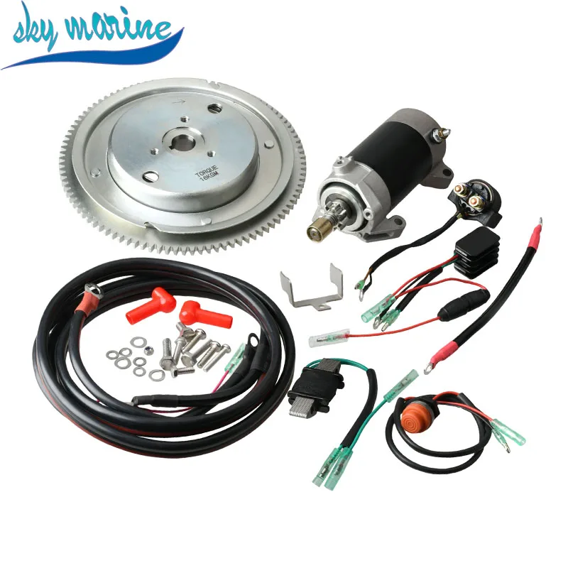 Electric Start Kit For YAMAHA Outboard Motor E60H 2 Stroke 60HP Model 6K5 Boat Engine Accessories Replaces