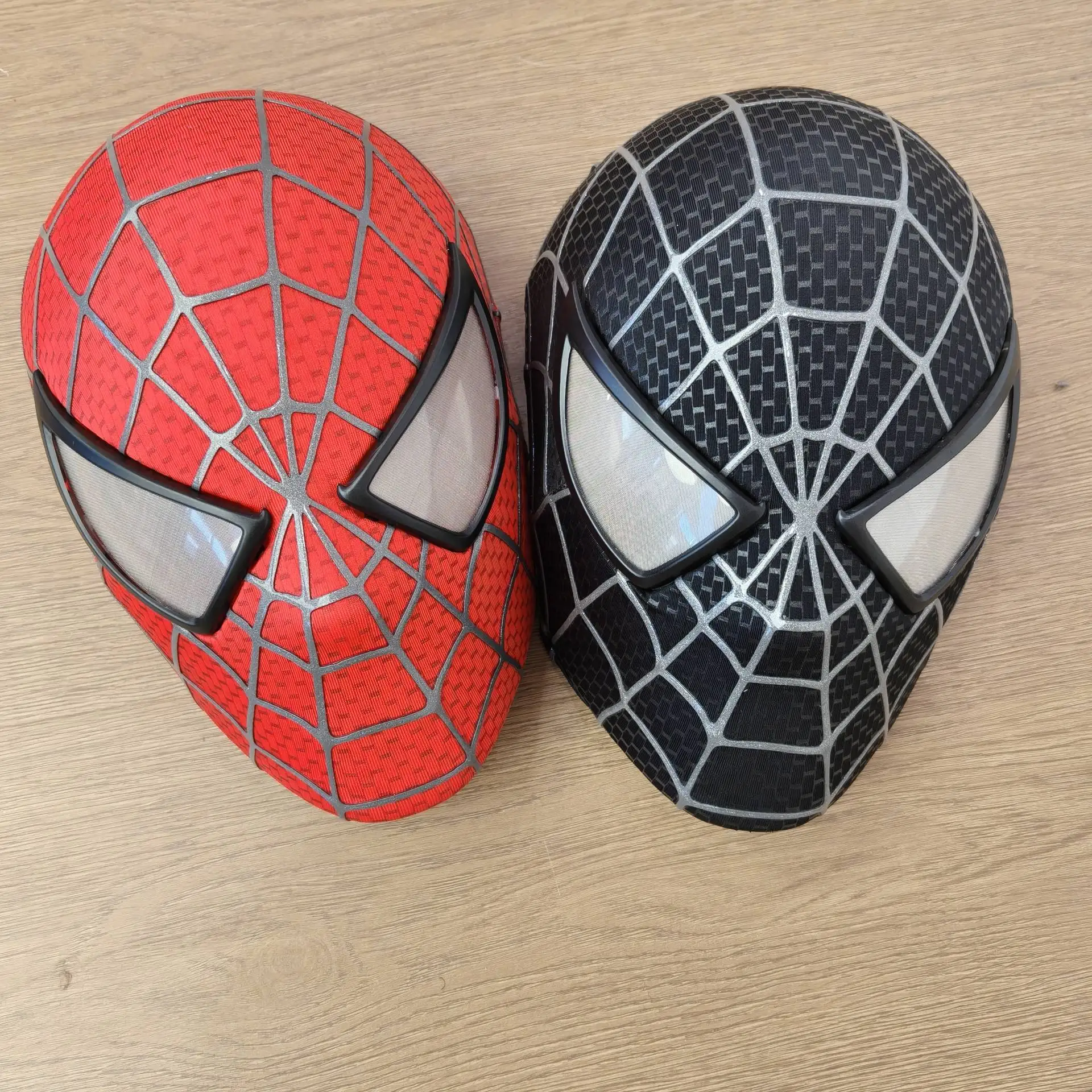 1:1 Tobey-Maske Gesichtsschutz mit abnehmbaren Linsen, 3D-Cosplay-Maske, Kostüm-Helm, Halloween-Geschenk, Dekoration, Spielzeug – Detail 3