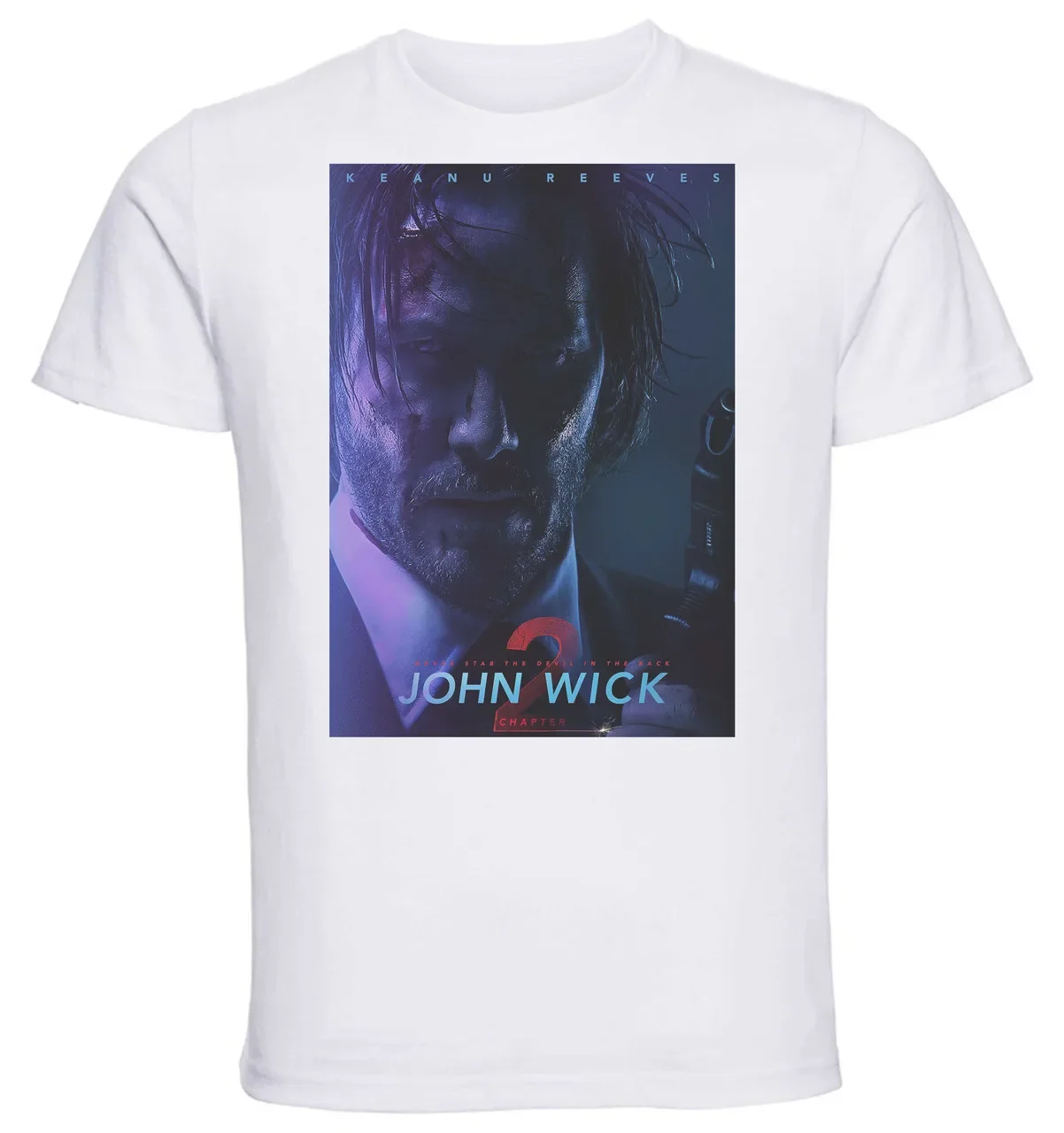 T-shirt Unisex - White - John Wick 2 Playbill