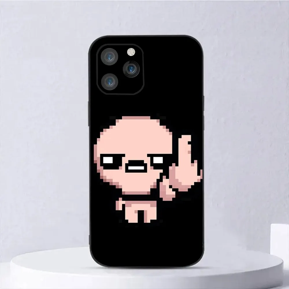 The Binding of Isaac Phone Case For iPhone 15,14,13,12,11,Plus,Pro Max,XS,X,XR,SE,Mini,8,7 Soft Silicone Black Cover