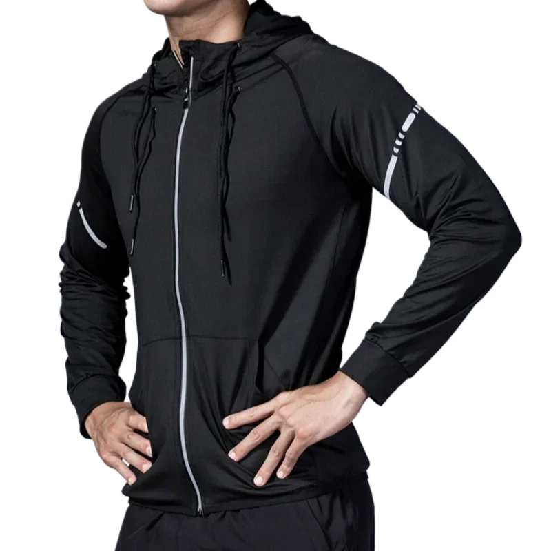 Comprehensive training men's sports jacket, running quick drying jacket, autumn cycling long sleeved morning running T-shirt