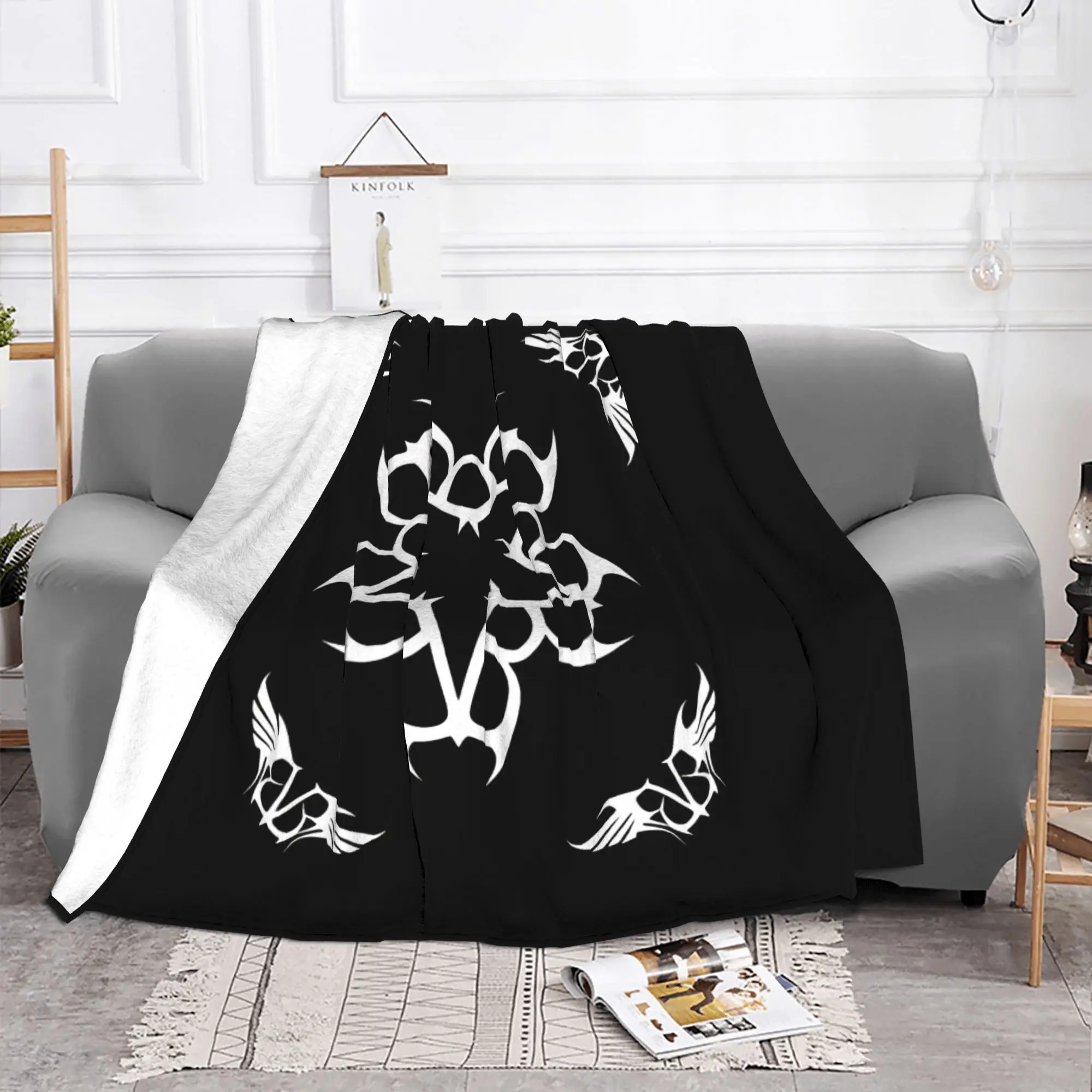 1PC home Cute Room Decor Classic Blanket Throw Blanket B-Black veil brides Novelty Warm Blanket All Season