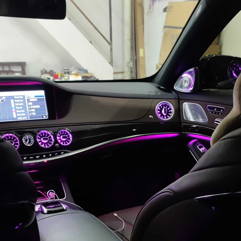 مناسبة لمكبرات الصوت 2014-20، فئة S W222 a عمود 4D مكبر الصوت ترقية مبيت مكبر الصوت #5