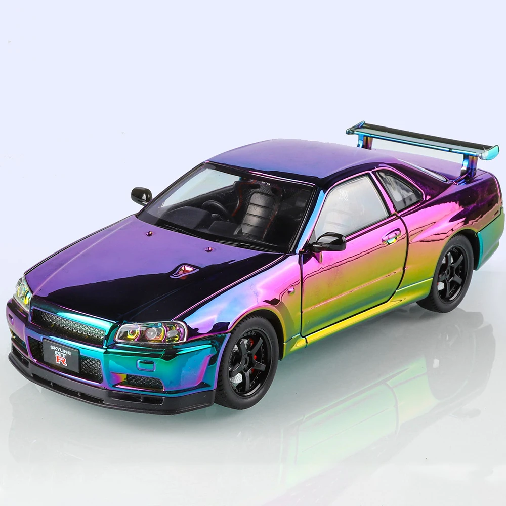 مقياس 1:24 GTR LP770 سيارة لعبة مجسمة عجلة القيادة الموسيقى الخفيفة التراجع مركبة سبيكة دييكاست الباب فتح نماذج هدايا للأطفال