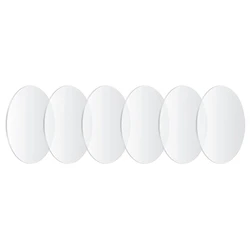 2X Clear Round Acrylic Sheets, 4 Inch Acrylic Circle Discs Boards Blanks Sheets Signs For Picture,Painting,DIY Crafts